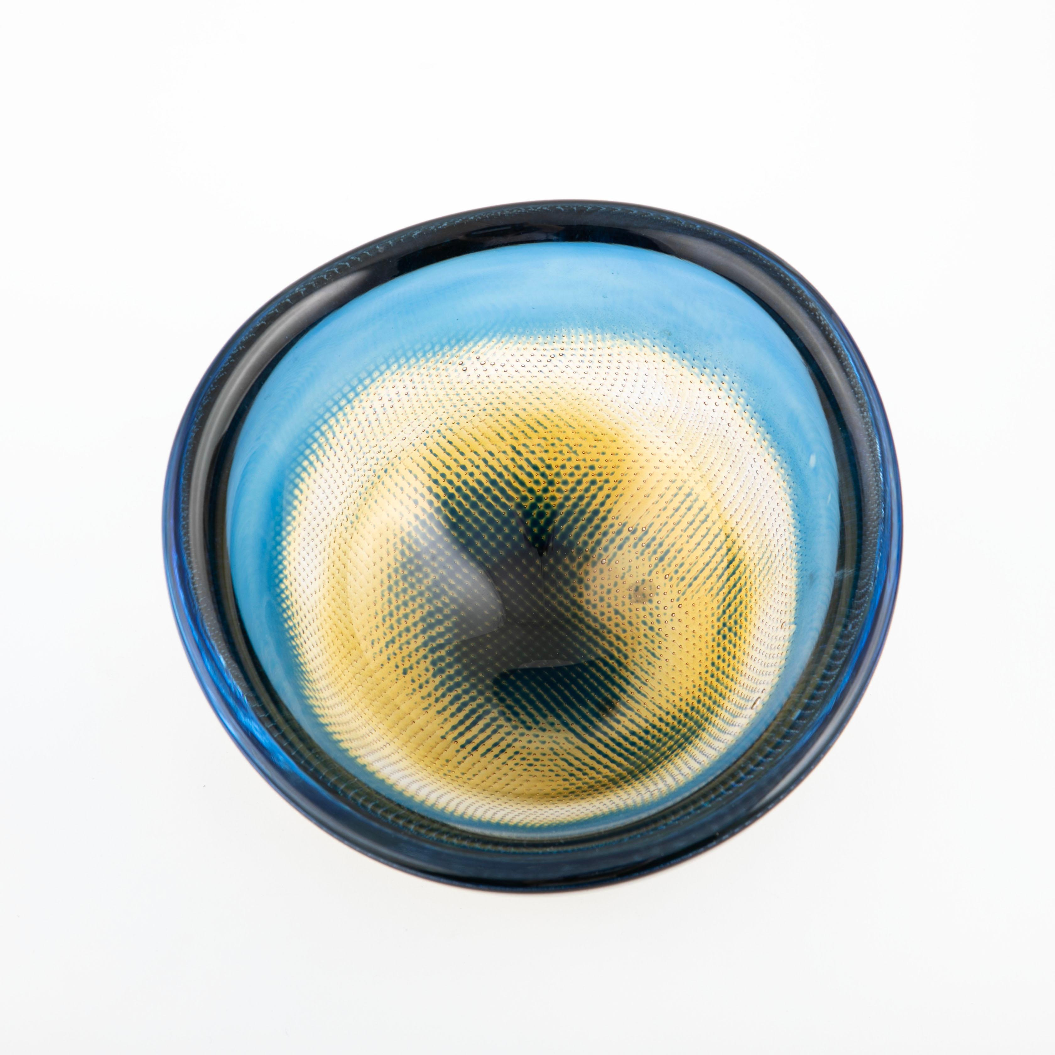 Swedish Sven Palmqvist Kraka Glass Bowl for Orrefors For Sale