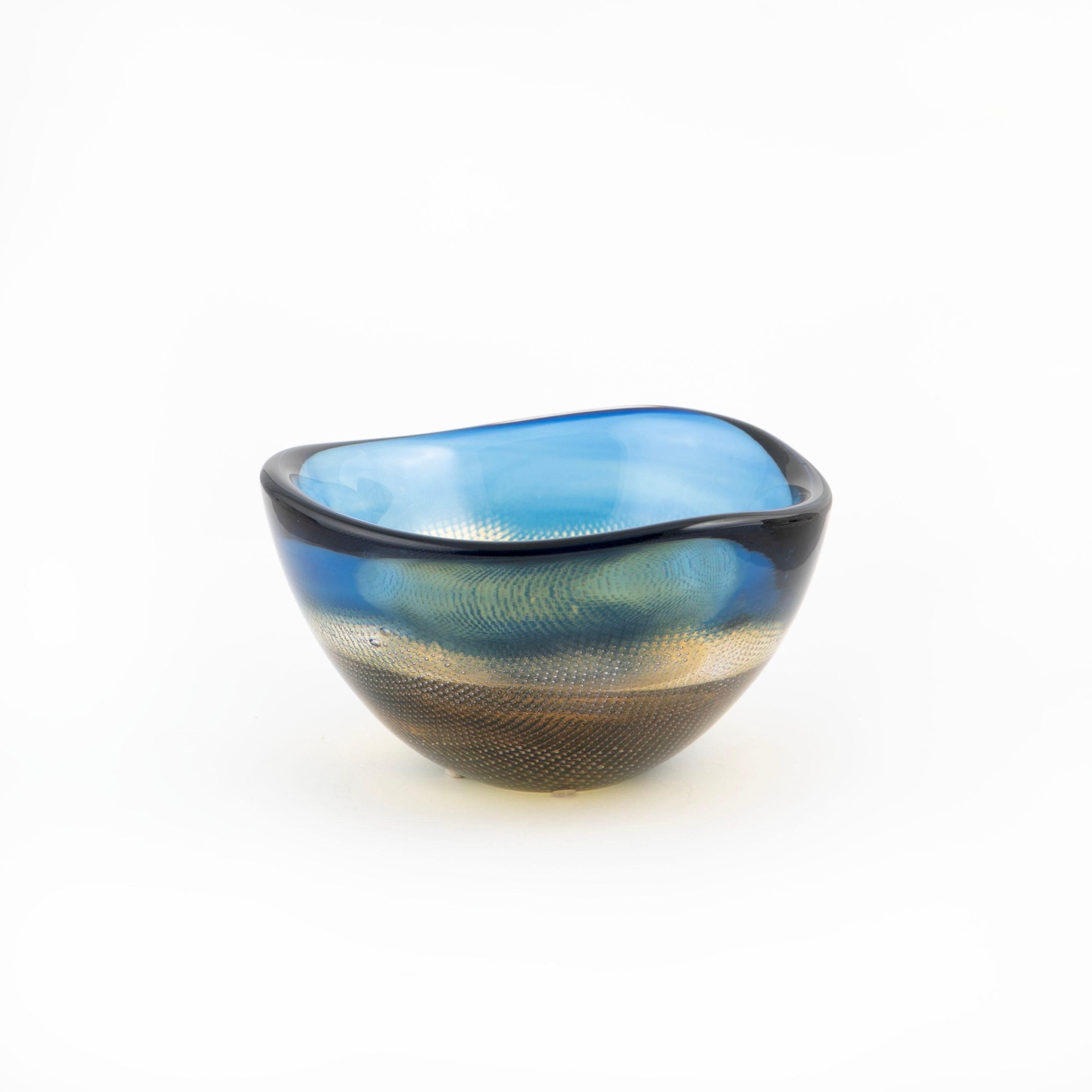 Sven Palmqvist Kraka Glass Bowl for Orrefors For Sale 1