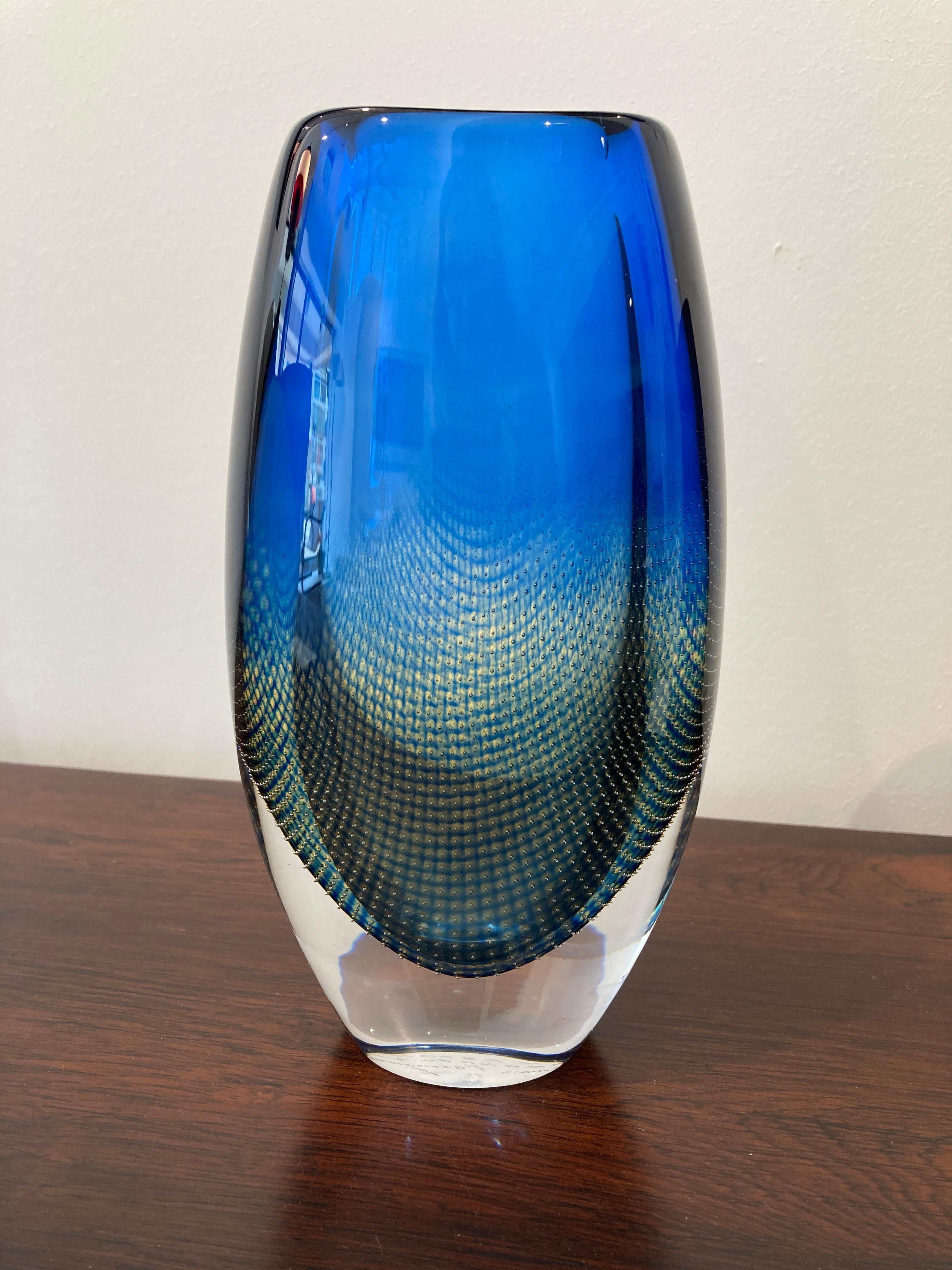 Sven Palmqvist Kraka-Vase, für Orrefors, 1950er-Jahre (Skandinavische Moderne) im Angebot