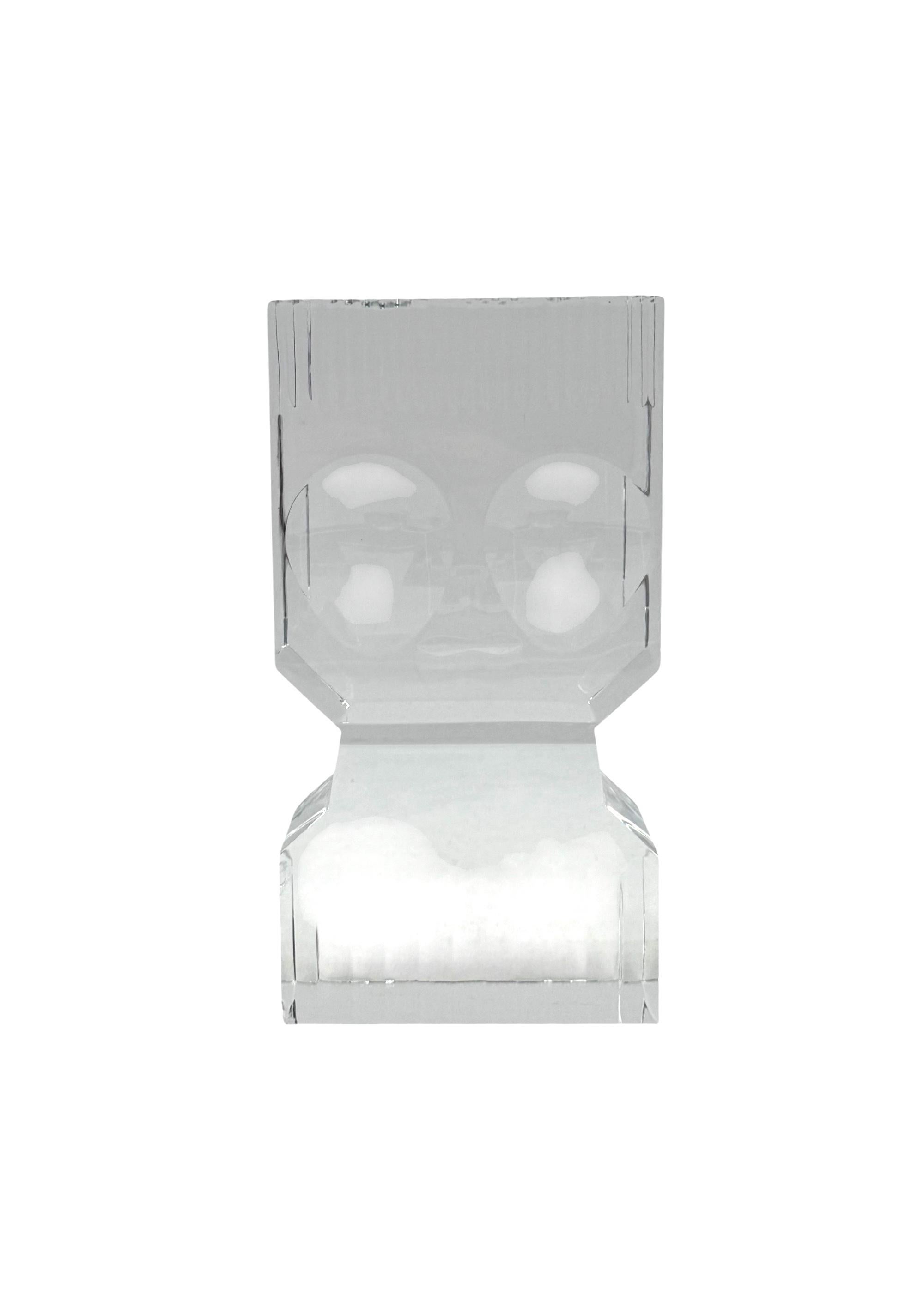 Sven Palmqvist, sculpture moderne en verre, Orrefors Suède 1971 Bon état - En vente à Firenze, IT
