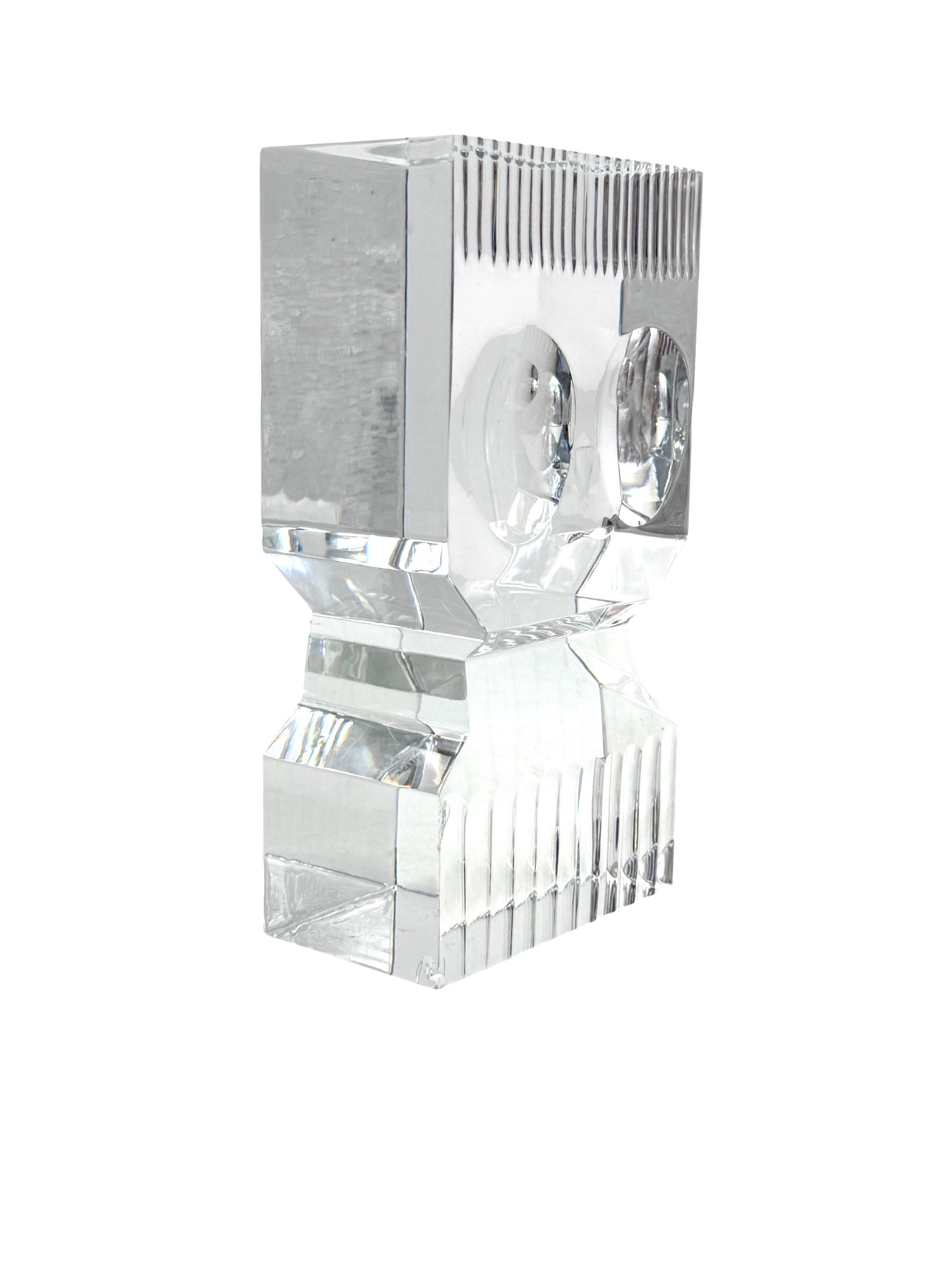 Sven Palmqvist, sculpture moderne en verre, Orrefors Suède 1971 en vente 1