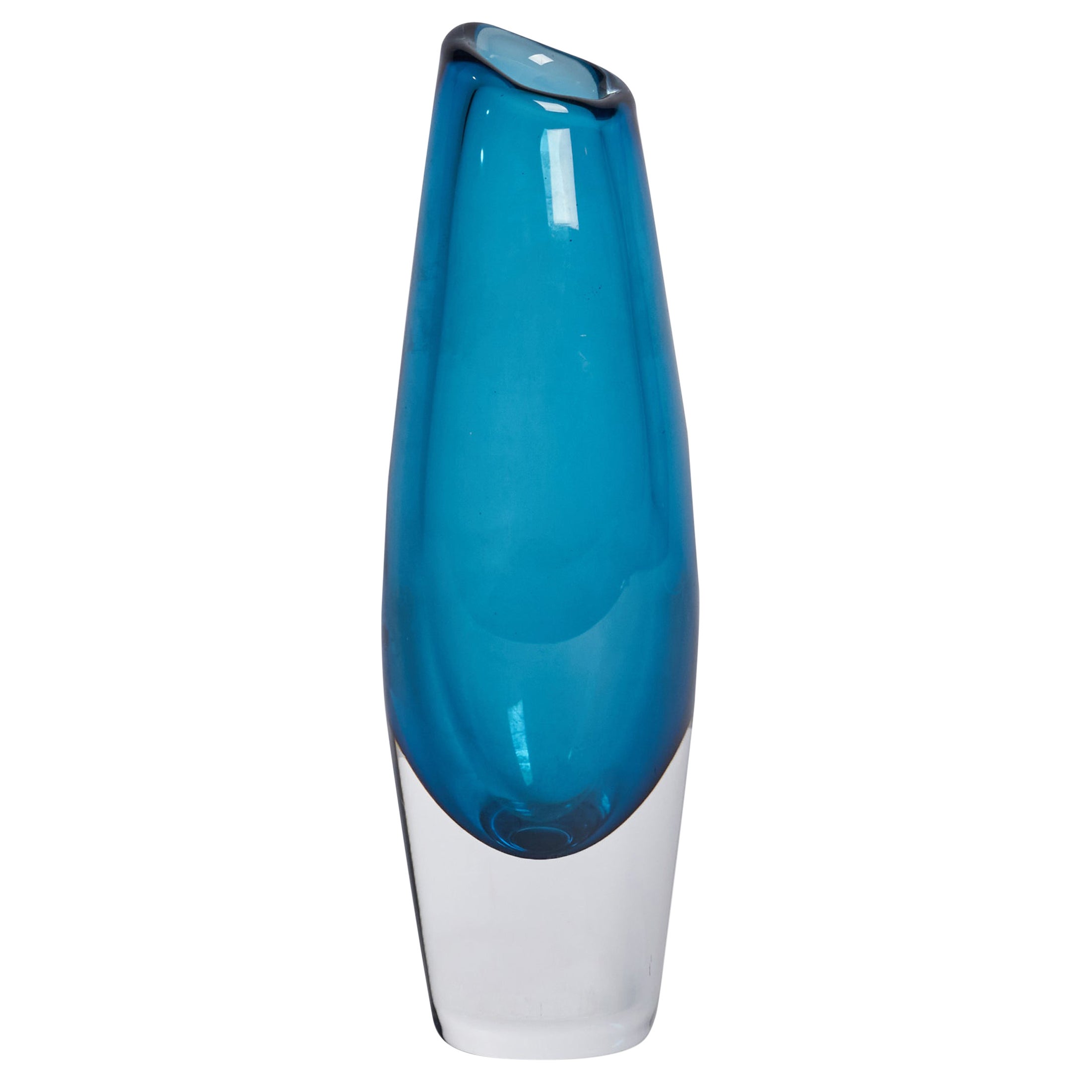 Sven Palmqvist, Sommerso Vase, Glass, Sweden, 1950s