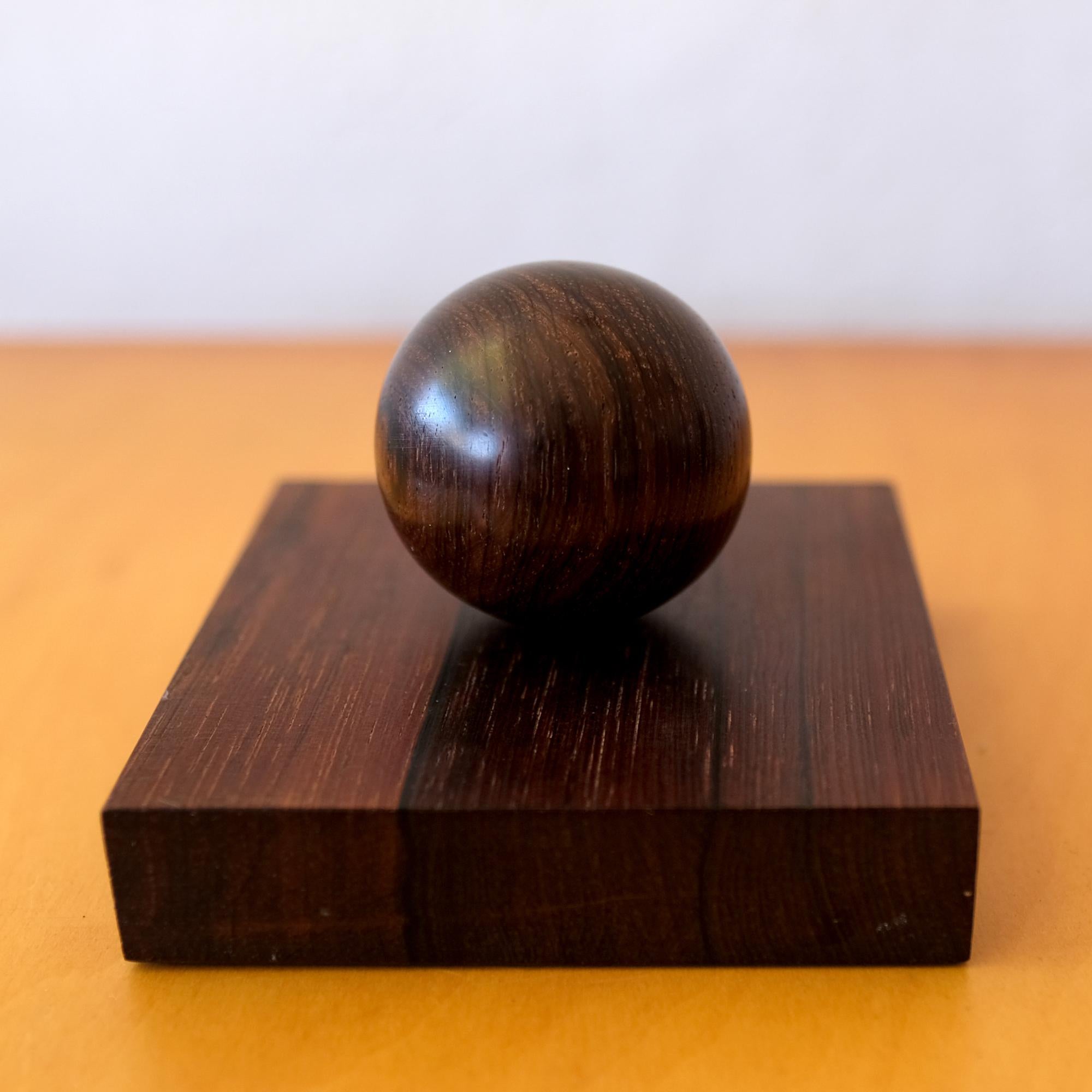 Sven Petersen KInetic Rosewood Sculpture, 1950s For Sale 1