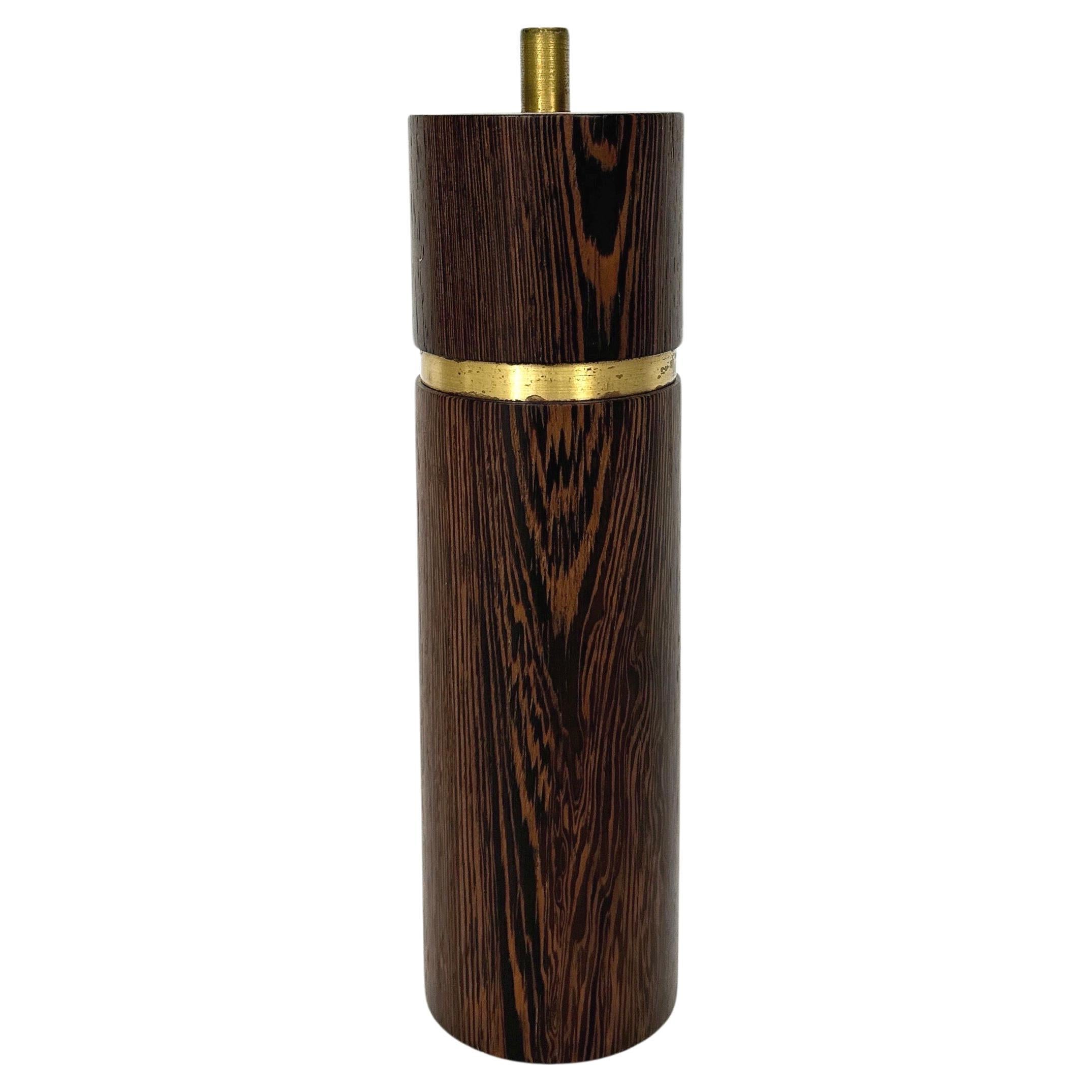 Sven Petersen Pepper Grinder SAAP Wenge & Brass 1960s