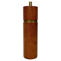 Sven Petersen Pepper Mill SAAP Teak & Brass 1960s