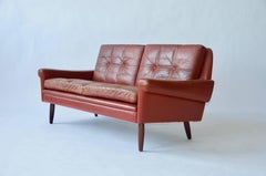 Sven Skipper Danish Leather Sofa
