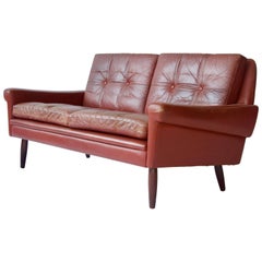 Sven Skipper Danish Leather Sofa