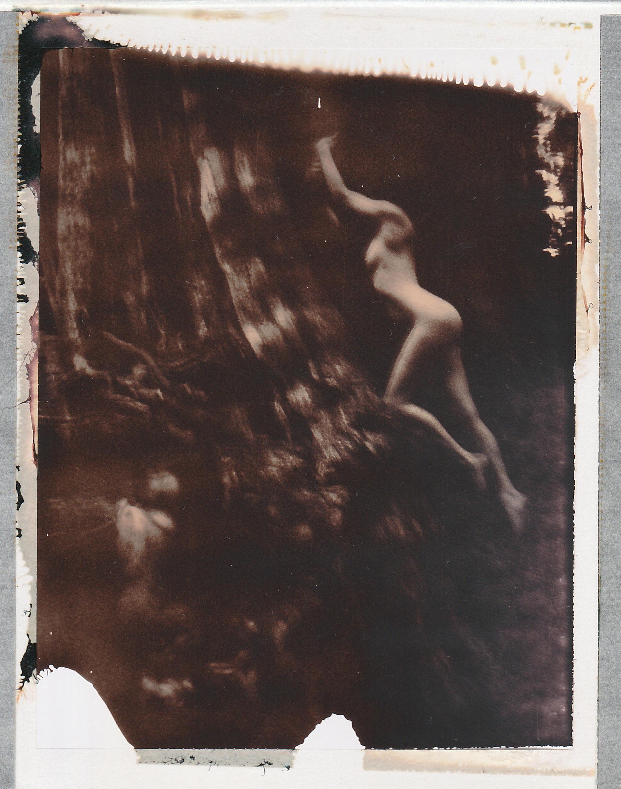 Sven van Driessche Nude Photograph - Holding on - Polaroid, Color, 21st Century, Contemporary, Nude, Women