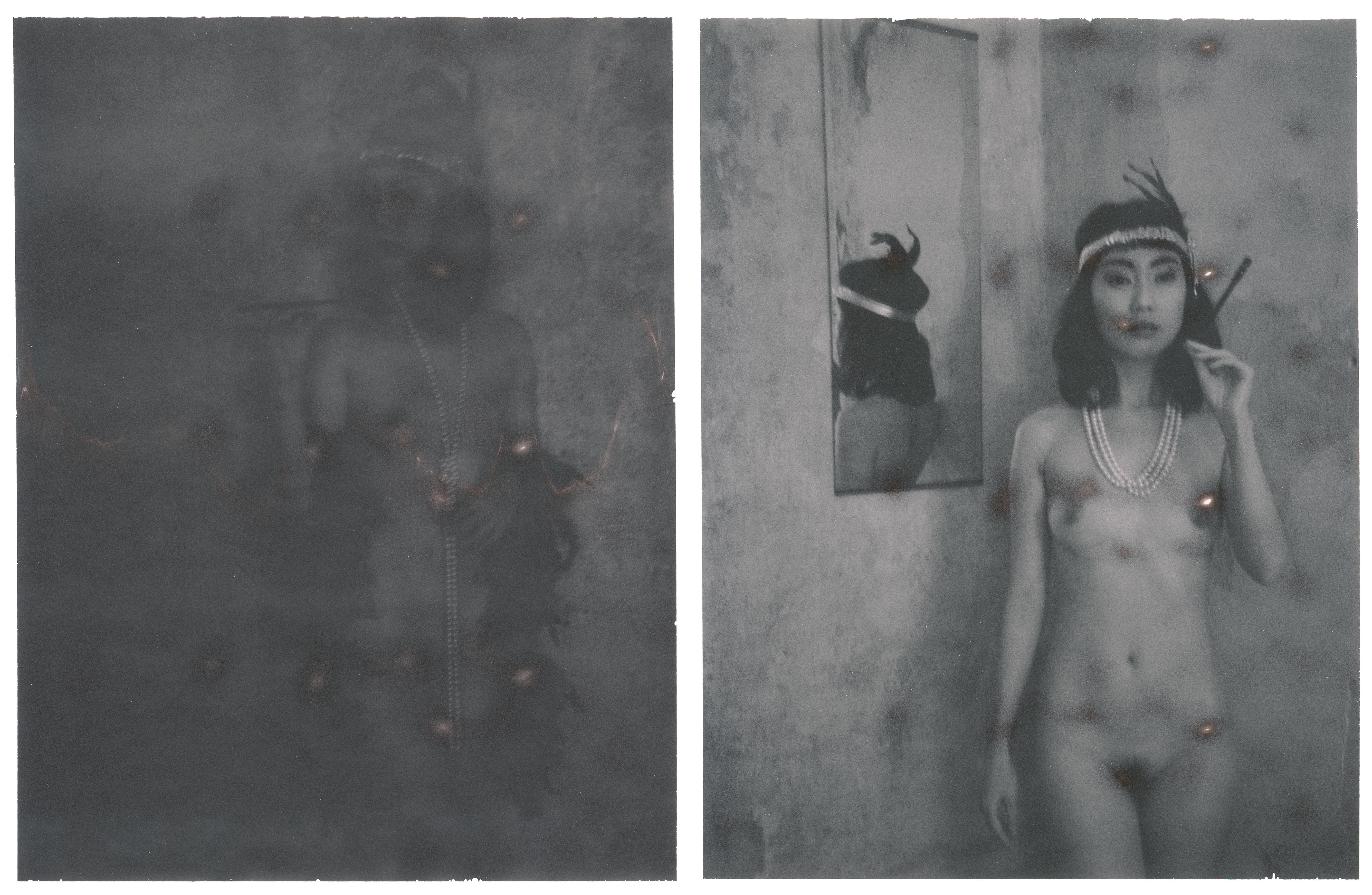 Sven van Driessche Nude Photograph - There is always a dark Side, diptych