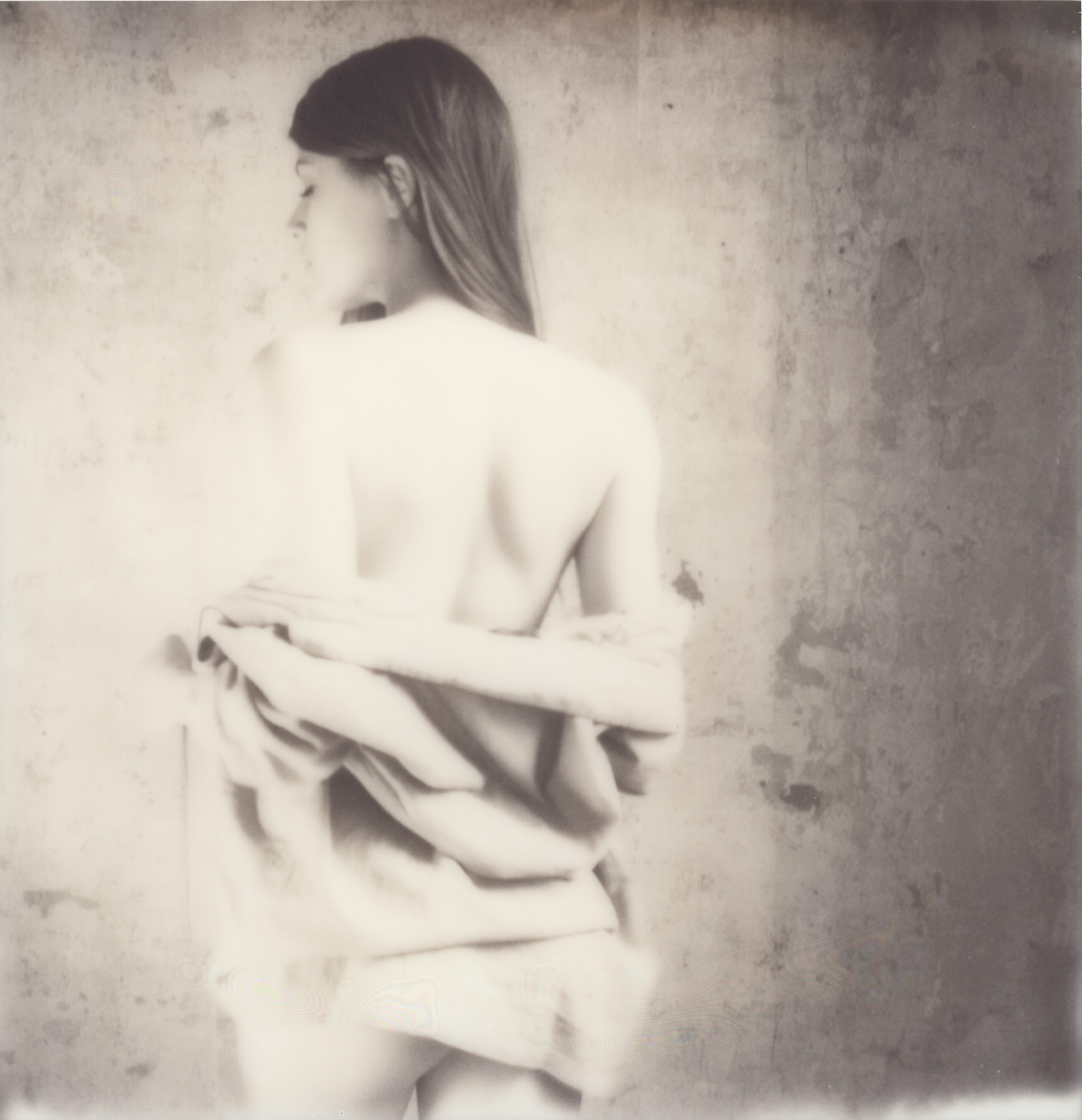 Sven van Driessche Black and White Photograph - Undress - Polaroid, 21st Century, Contemporary, Nude, Women