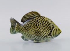 Sven Wejsfelt for Gustavsberg, Unique Stim Fish in Glazed Ceramics