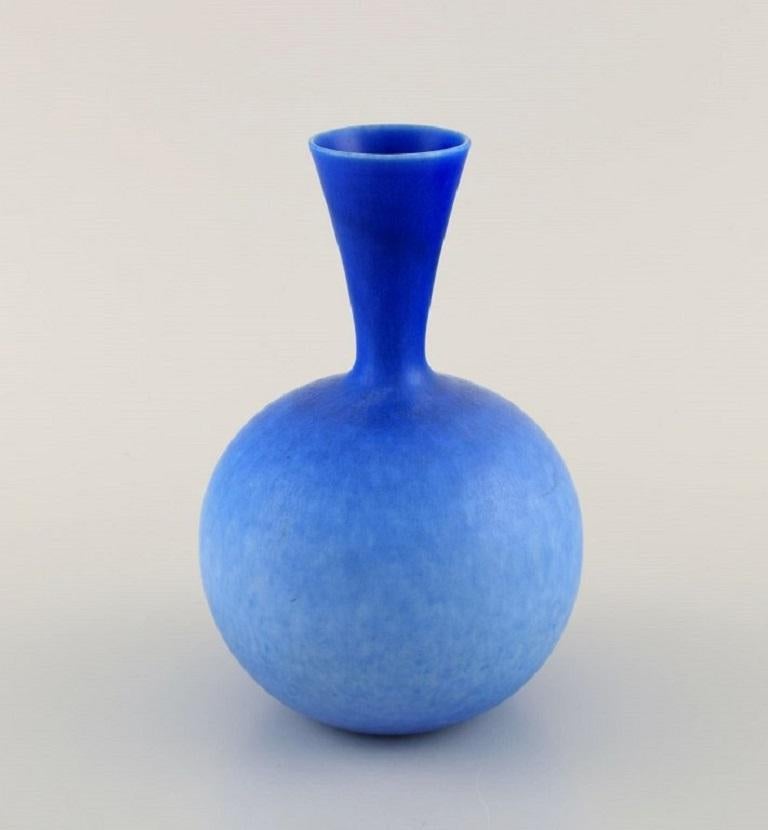 Swedish Sven Wejsfelt Gustavsberg Studiohand. Unique Vase in Glazed Ceramics