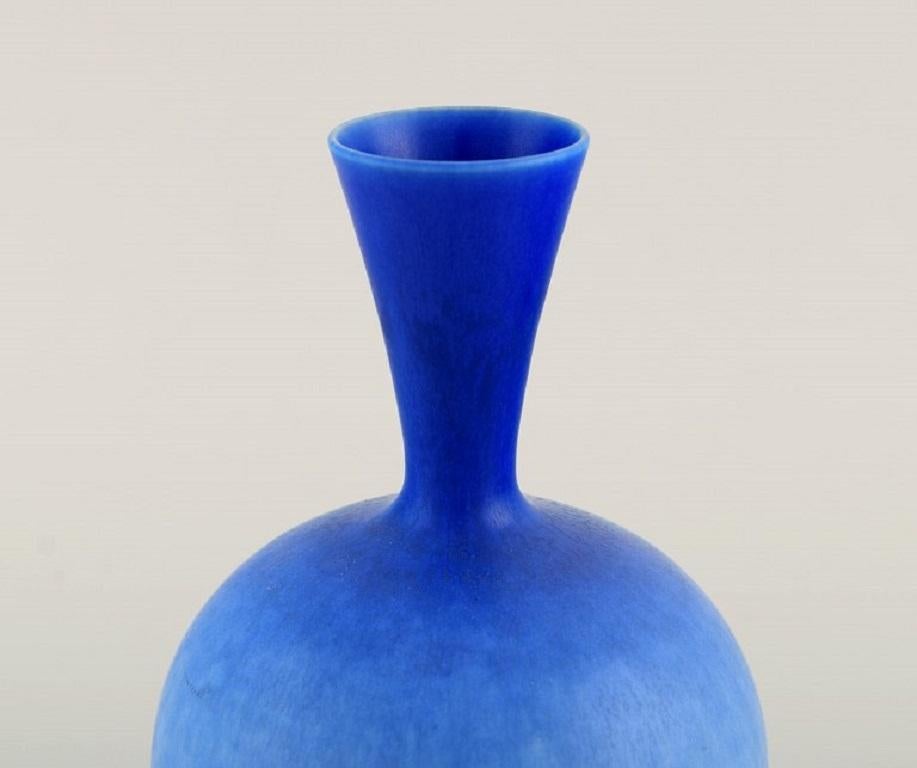 Sven Wejsfelt Gustavsberg Studiohand. Unique Vase in Glazed Ceramics In Excellent Condition In Copenhagen, DK