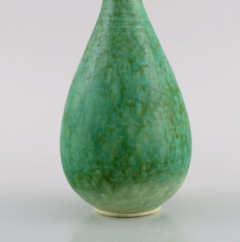 Sven Wejsfelt Gustavsberg Studiohand, Unique Vase in Glazed Ceramics In Excellent Condition In Copenhagen, DK