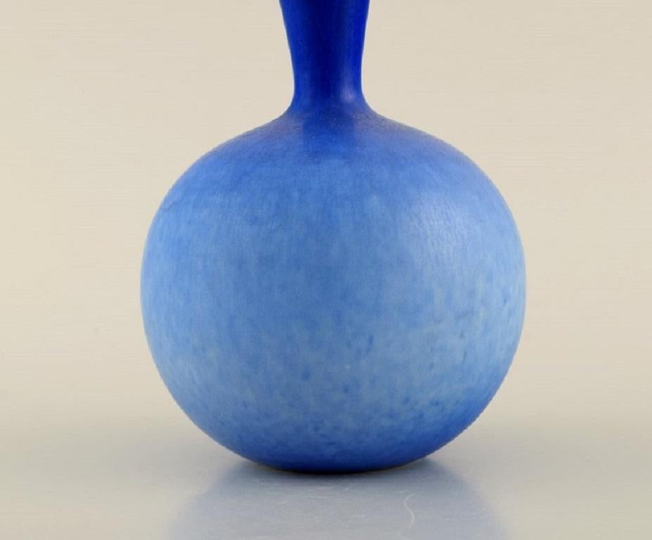 Late 20th Century Sven Wejsfelt Gustavsberg Studiohand. Unique Vase in Glazed Ceramics