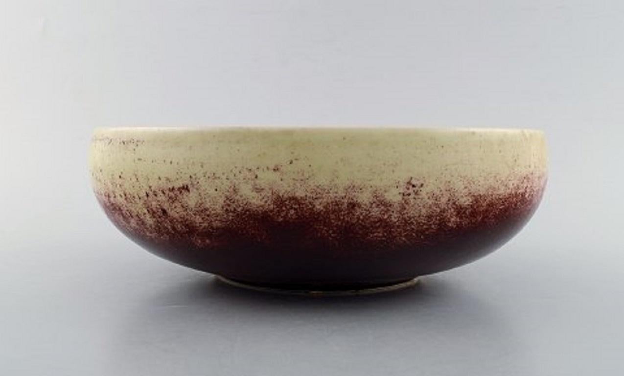 Sven Wejsfelt for Gustavsberg Studio Hand, Unique Bowl in Glazed Ceramics, 1988 In Good Condition For Sale In Copenhagen, DK