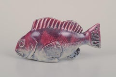 Sven Wejsfelt para Gustavsberg. Peces "Stim" únicos en cerámica esmaltada.