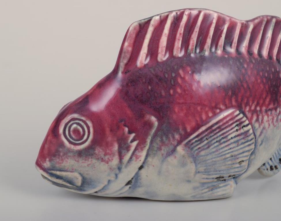 Scandinavo moderno Sven Wejsfelt per Gustavsberg. Unico pesce 