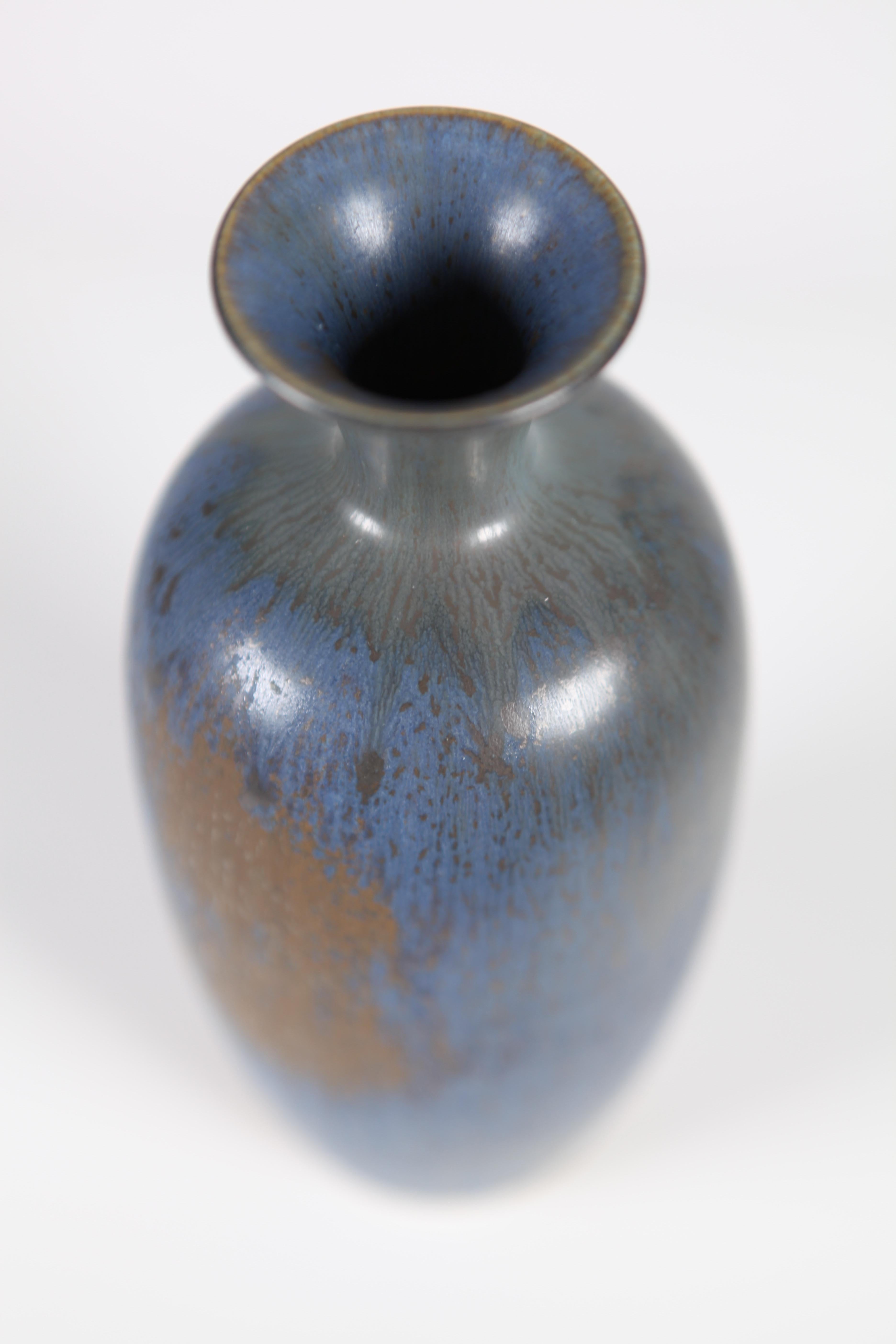 Sven Wejsfelt, Unique Swedish Modern Stoneware Vase, Gustavsberg, 1989 For Sale 1