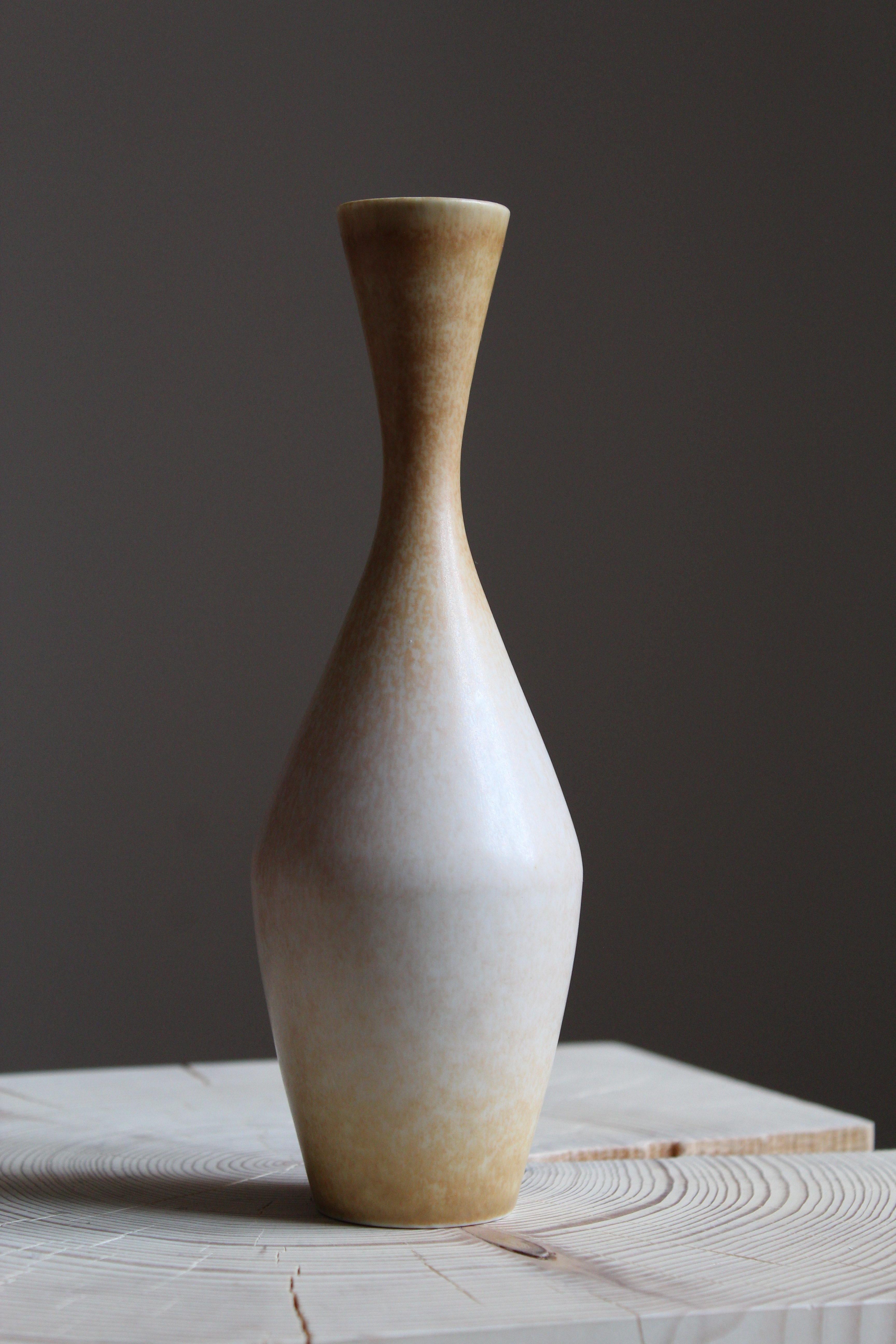 Swedish Sven Wejsfelt, Unique Vase / Vessel, Glazed Stoneware, Gustavsberg, 1989