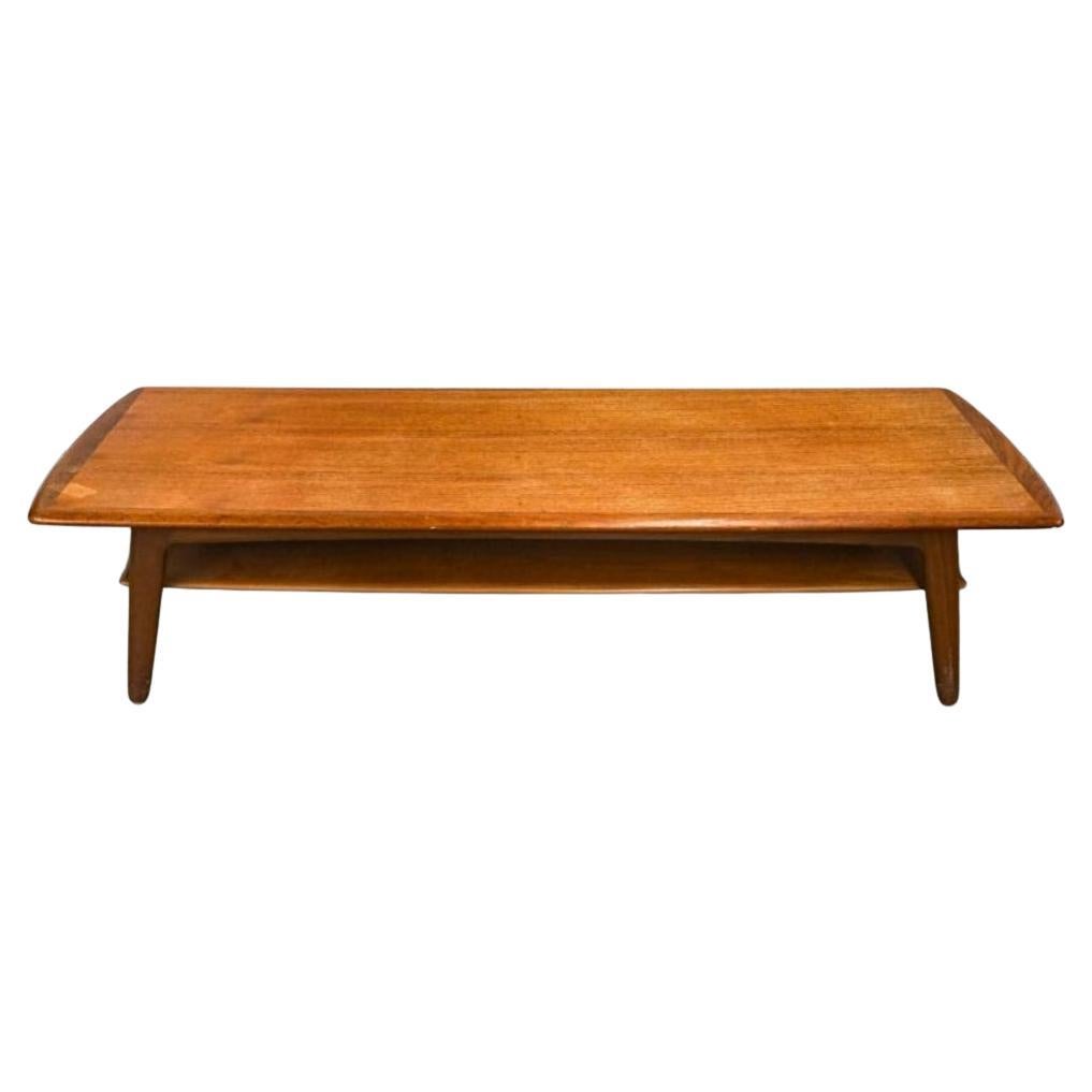 Svend A. Madsen Danish Modern Two Tier Teak Long Coffee Table
