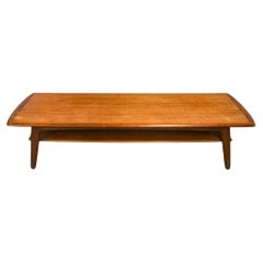 Vintage Svend A. Madsen Danish Modern Two Tier Teak Long Coffee Table
