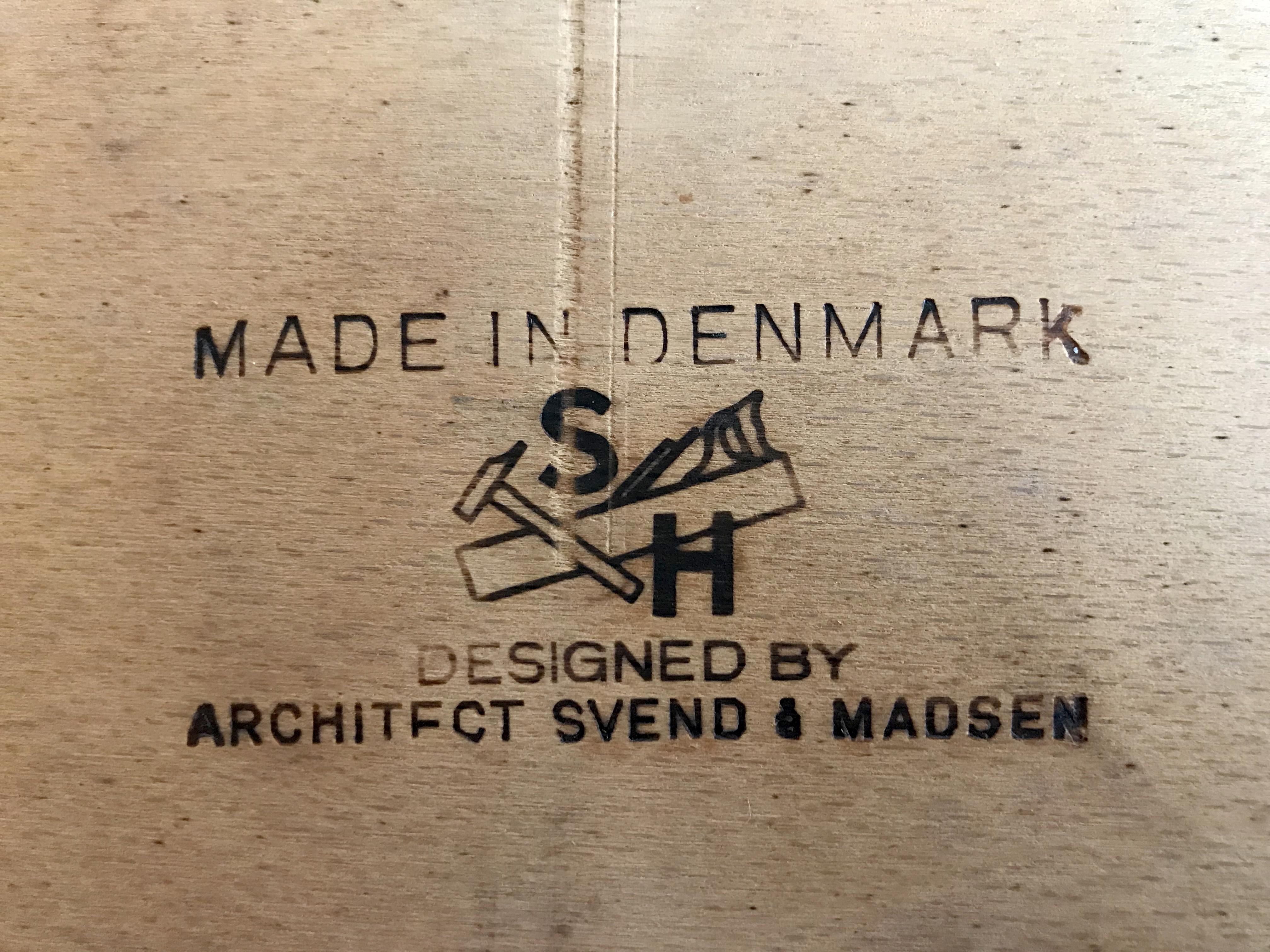 Svend A. Madsen Executive Teak Desk, Sigurd Hansen, Denmark, 1950 5