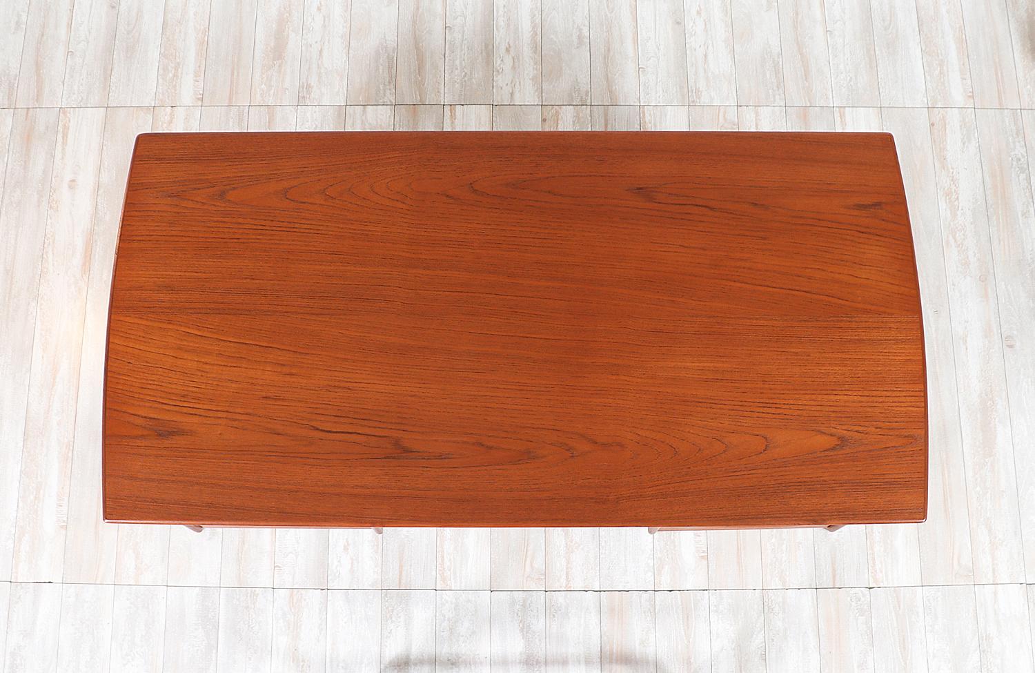 Svend A. Madsen Executive Teak Desk with Bookshelf for Sigurd Hansen 1