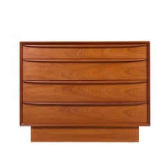Svend A. Madsen for Falster Møbelfabrik Danish Teak Chest of Drawers Dresser