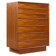 Svend A. Madsen for Falster Mid Century Danish Teak Highboy Dresser