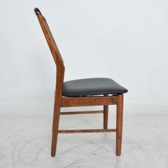 1960s Svend A. Madsen Six Exotic Tigerwood Dining Chairs by Moreddi Denmark
