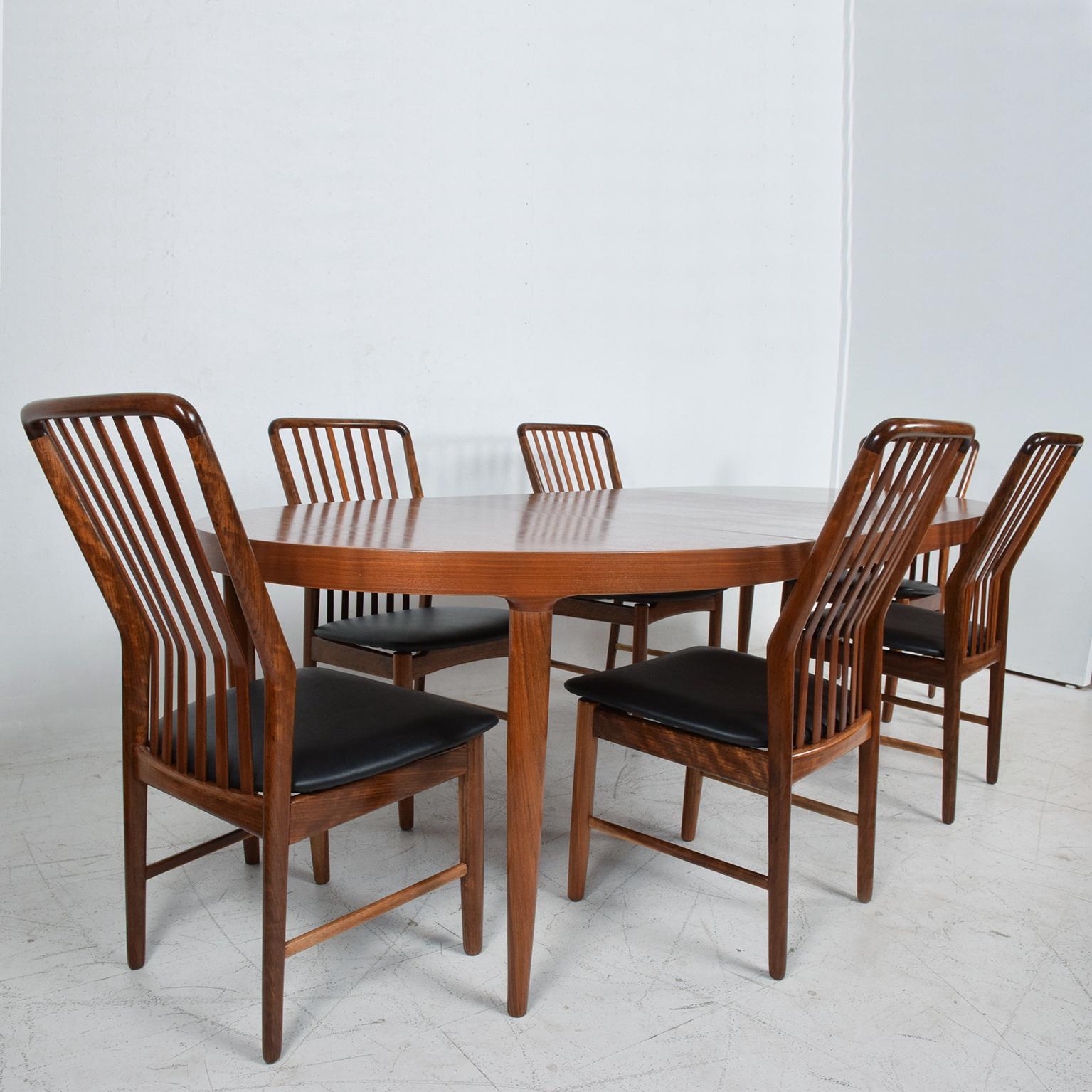 Scandinavian Modern 1960s Svend A. Madsen Six Exotic Tigerwood Dining Chairs by Moreddi Denmark