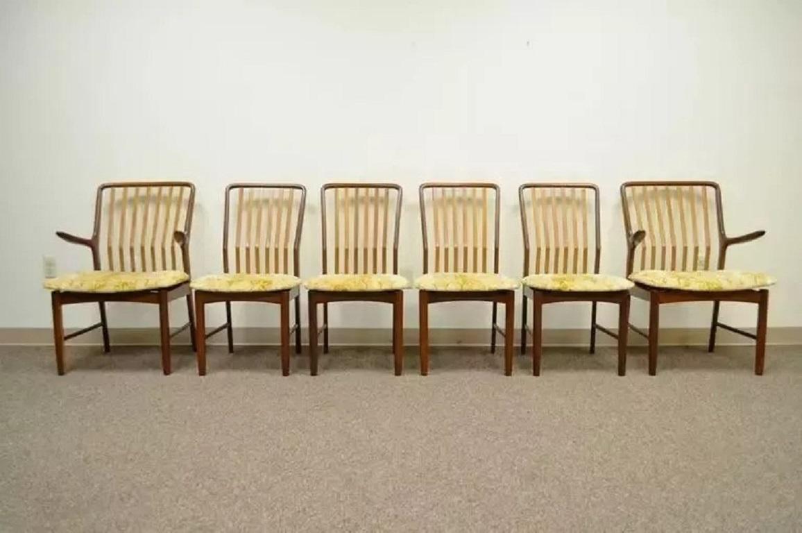 Svend A. Madsen per Moreddi Sedie da pranzo moderne danesi in teak - Set di 6 in vendita 3