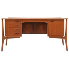 Retro Svend A. Madsen Teak Executive Desk for H.P. Hansen