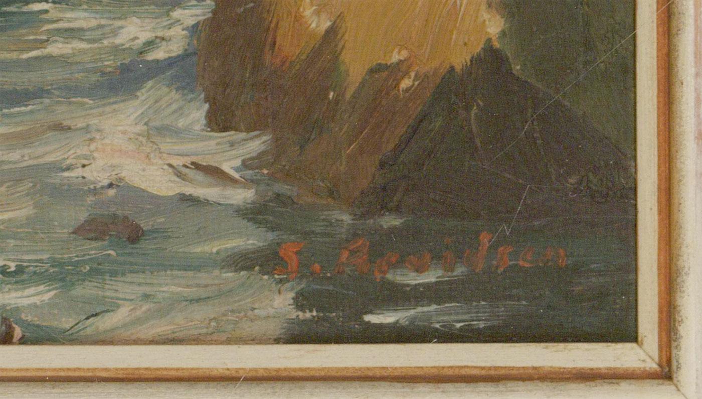 Svend Aage Arvidsen (1908-1981) - Olio della metà del XX secolo, Costa danese 3