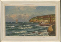 Svend Aage Arvidsen (1908-1981) - Olio della metà del XX secolo, Costa danese