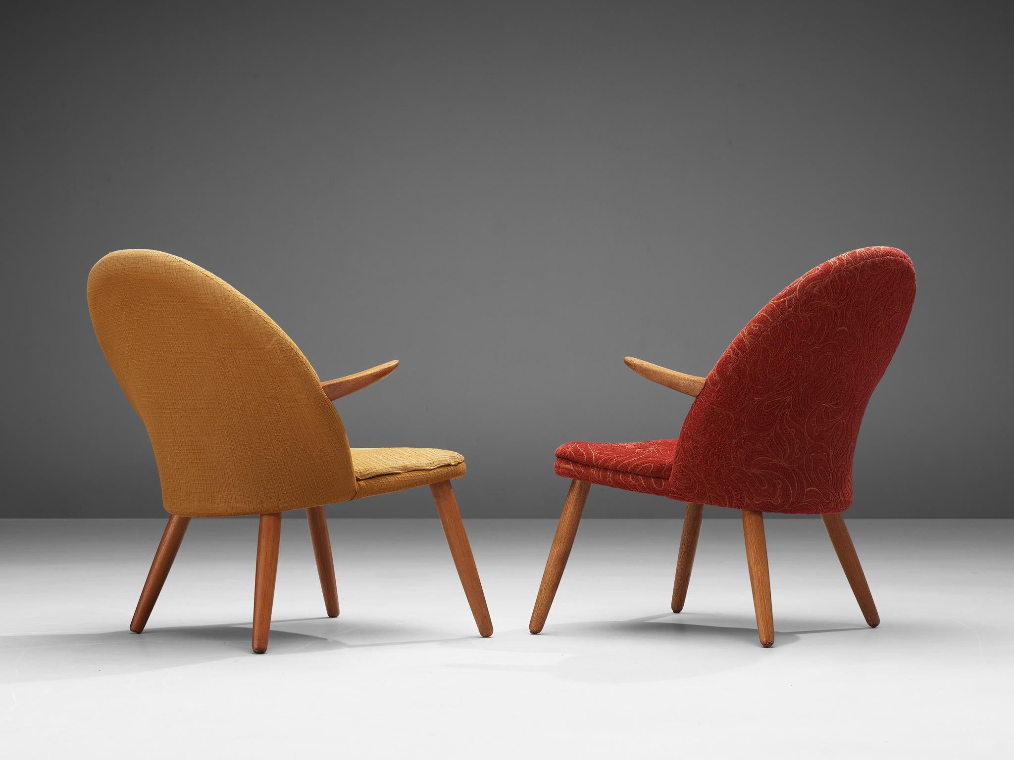 Mid-20th Century Svend Aage Eriksen Pair of ‘Penguin’ Easy Chairs in Teak
