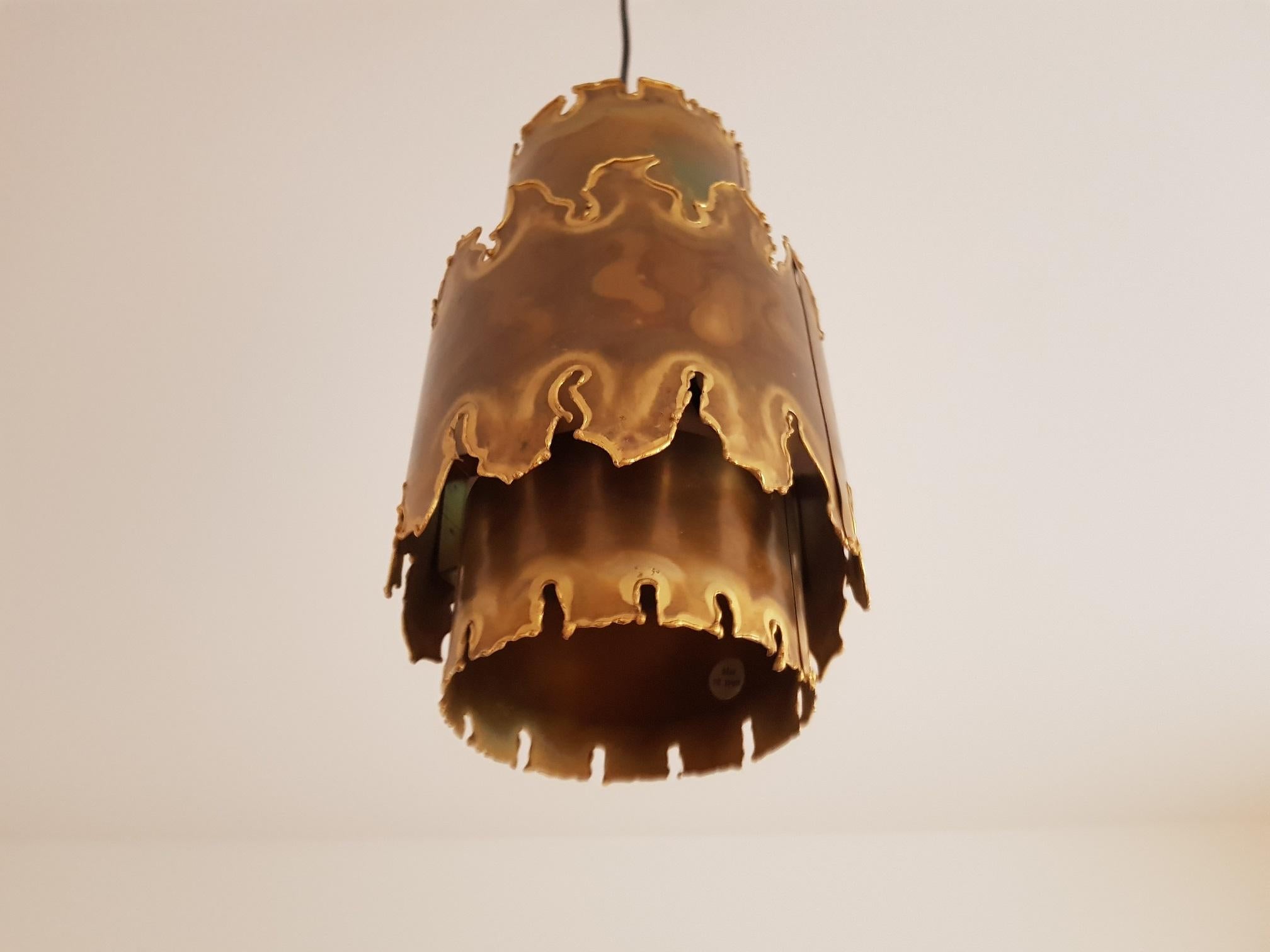 Danish Svend Aage Holm Sorensen 2 Brutalist Ceiling Lamps 1960s for Holm Sorensen & Co For Sale