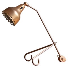 Svend Aage Holm Sørensen, Adjustable Table Lamp, Copper, Denmark, 1950s