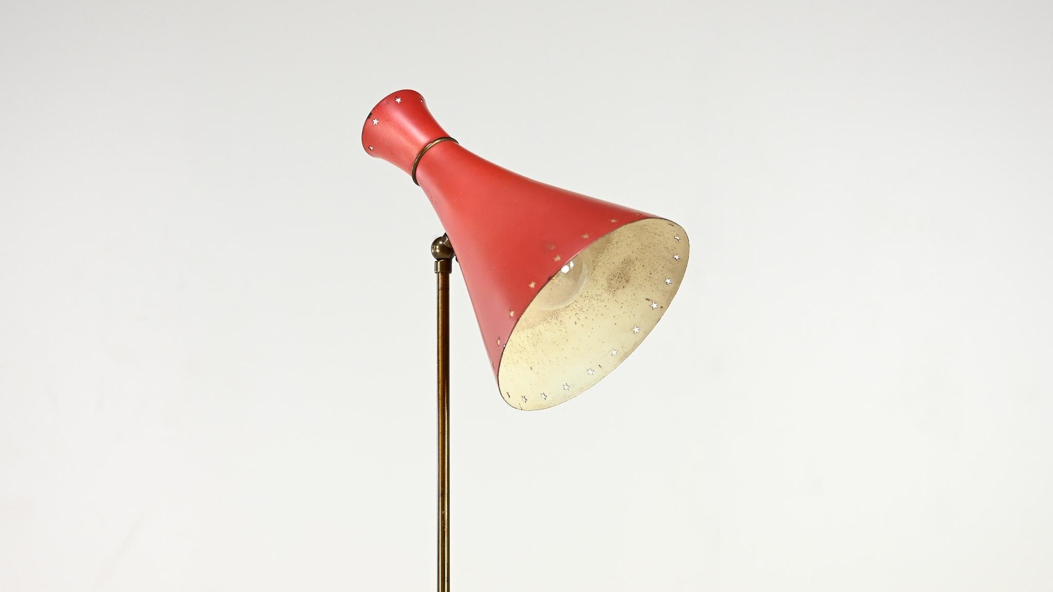 Svend Aage Holm Sørensen (att.) Adjustable Floor Lamp, Denmark C.1950 For Sale 3