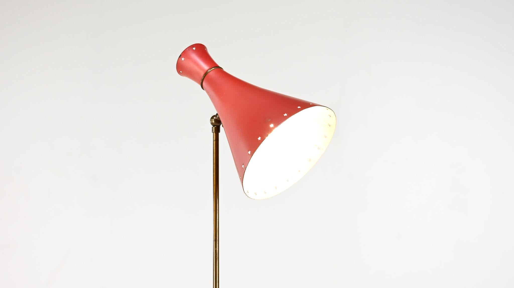 Svend Aage Holm Sørensen (att.) Adjustable Floor Lamp, Denmark C.1950 For Sale 4