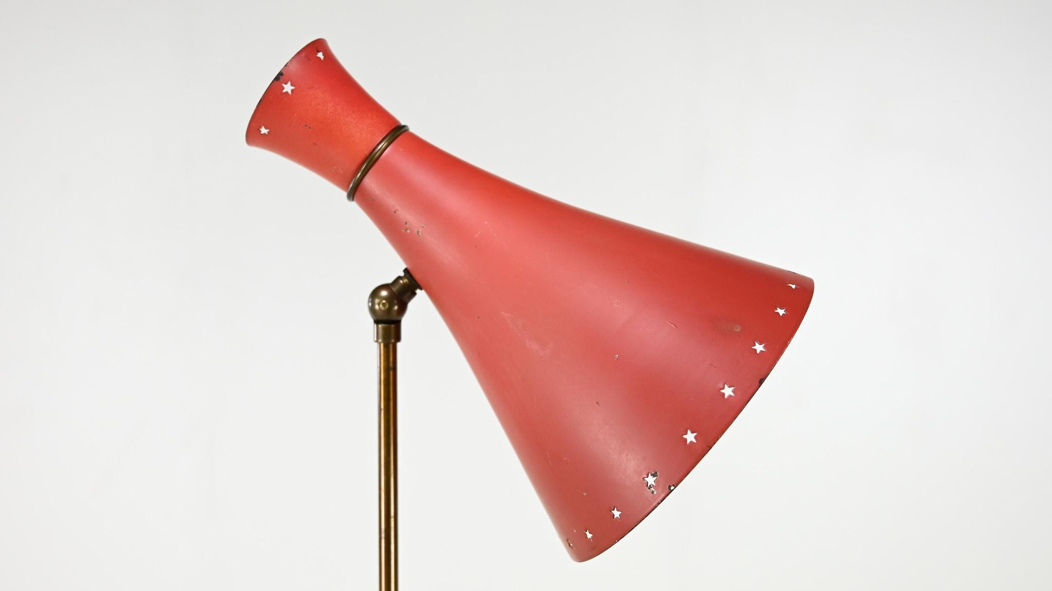 Svend Aage Holm Sørensen (att.) Adjustable Floor Lamp, Denmark C.1950 For Sale 8
