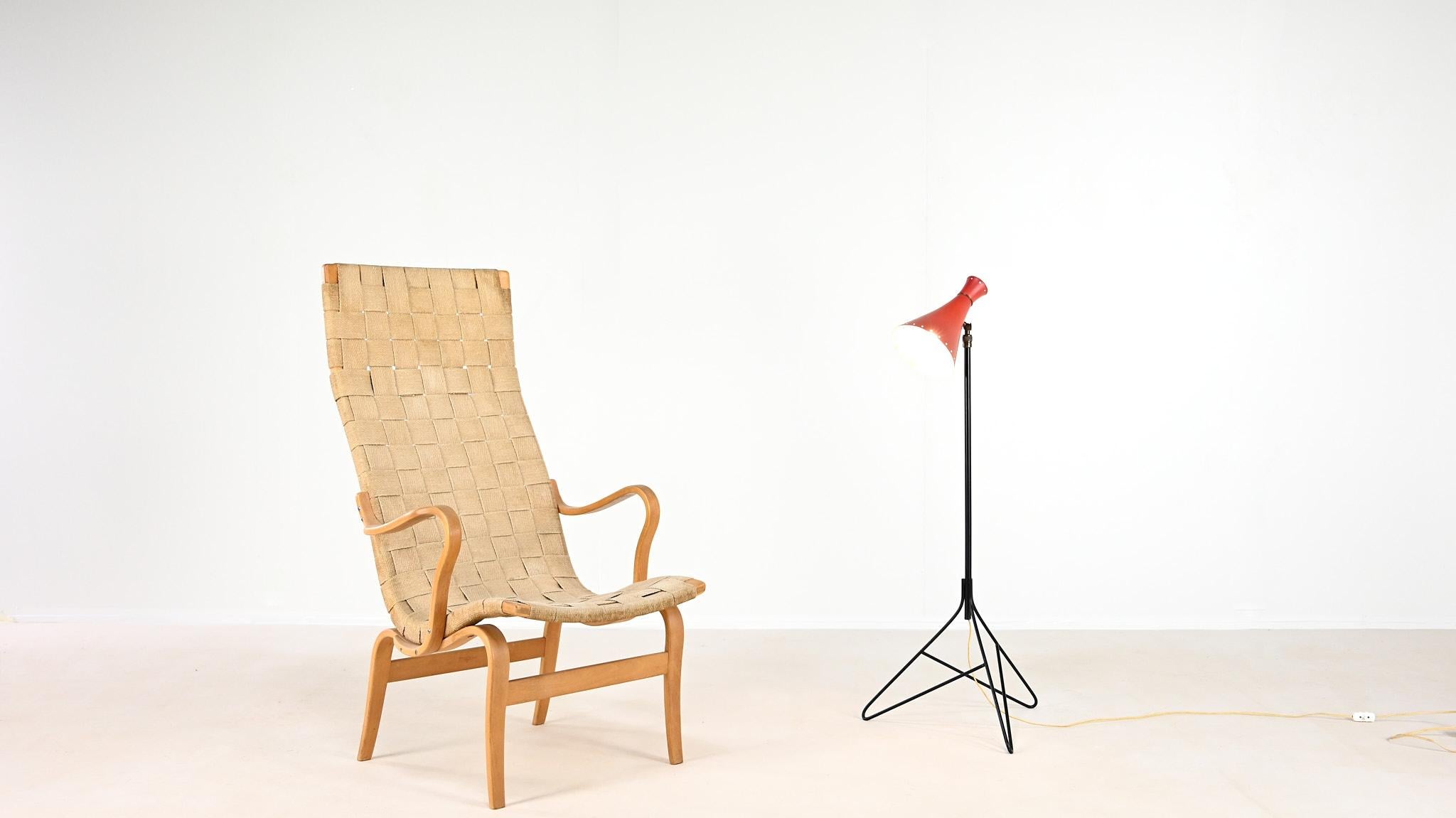 Mid-Century Modern Svend Aage Holm Sørensen (att.) Adjustable Floor Lamp, Denmark C.1950 For Sale
