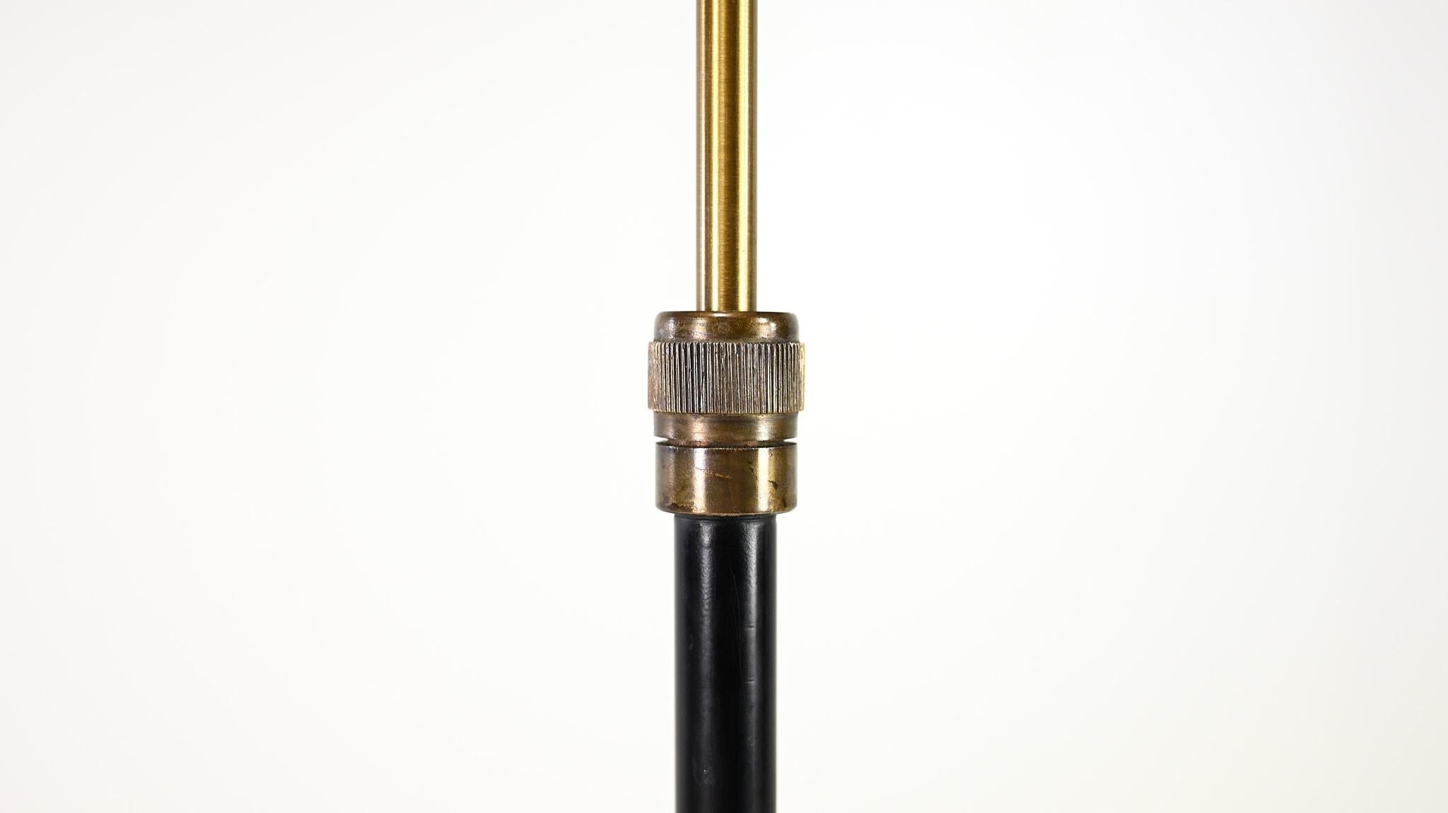 Mid-20th Century Svend Aage Holm Sørensen (att.) Adjustable Floor Lamp, Denmark C.1950 For Sale