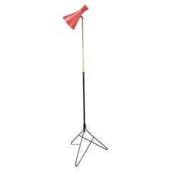 Svend Aage Holm Sørensen (att.) Lampadaire réglable, Danemark C.C. 1950