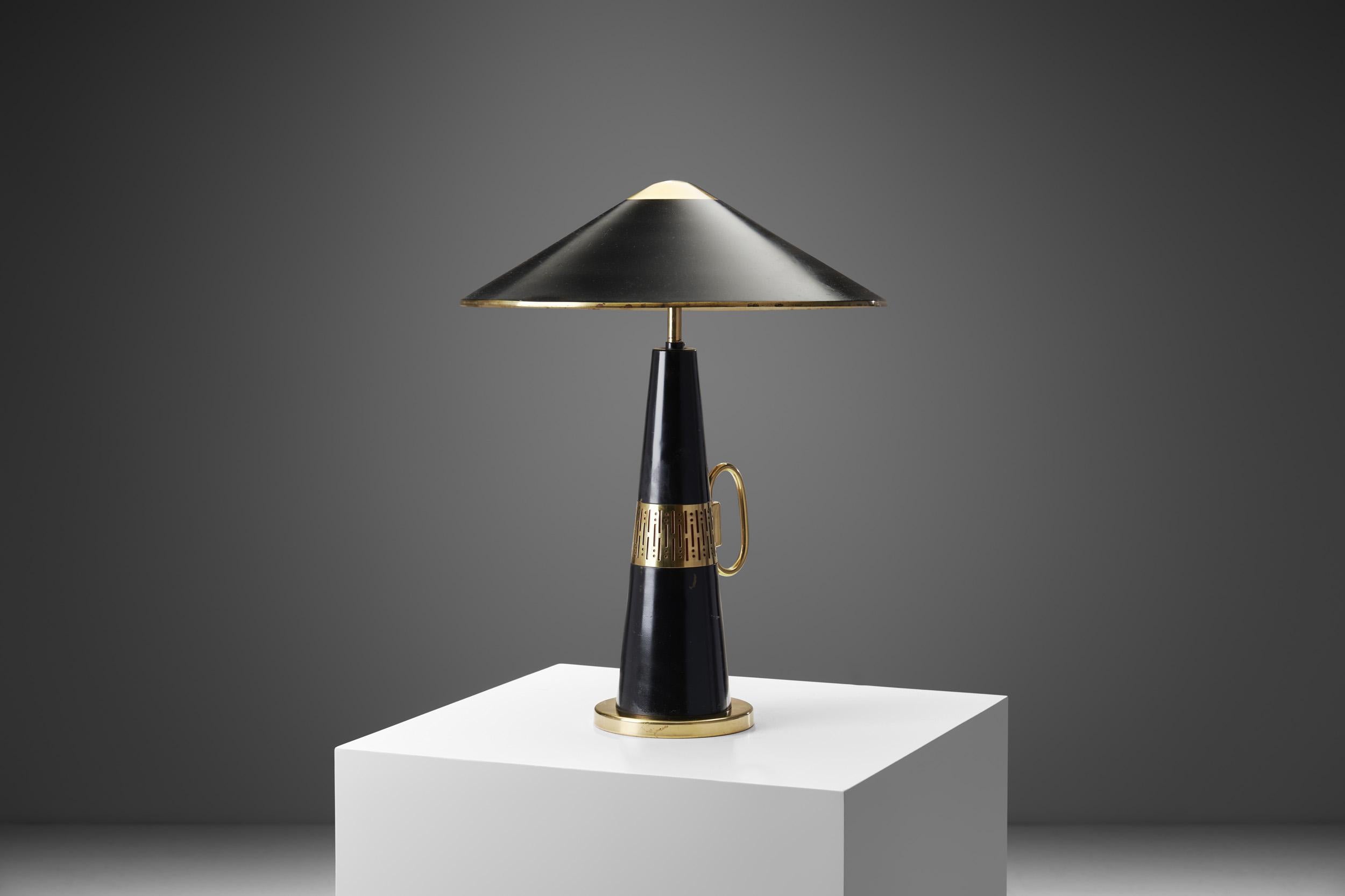 Mid-20th Century Svend Aage Holm Sørensen 'Attributed' Model “8208” Lamp, Sweden, 1950s For Sale