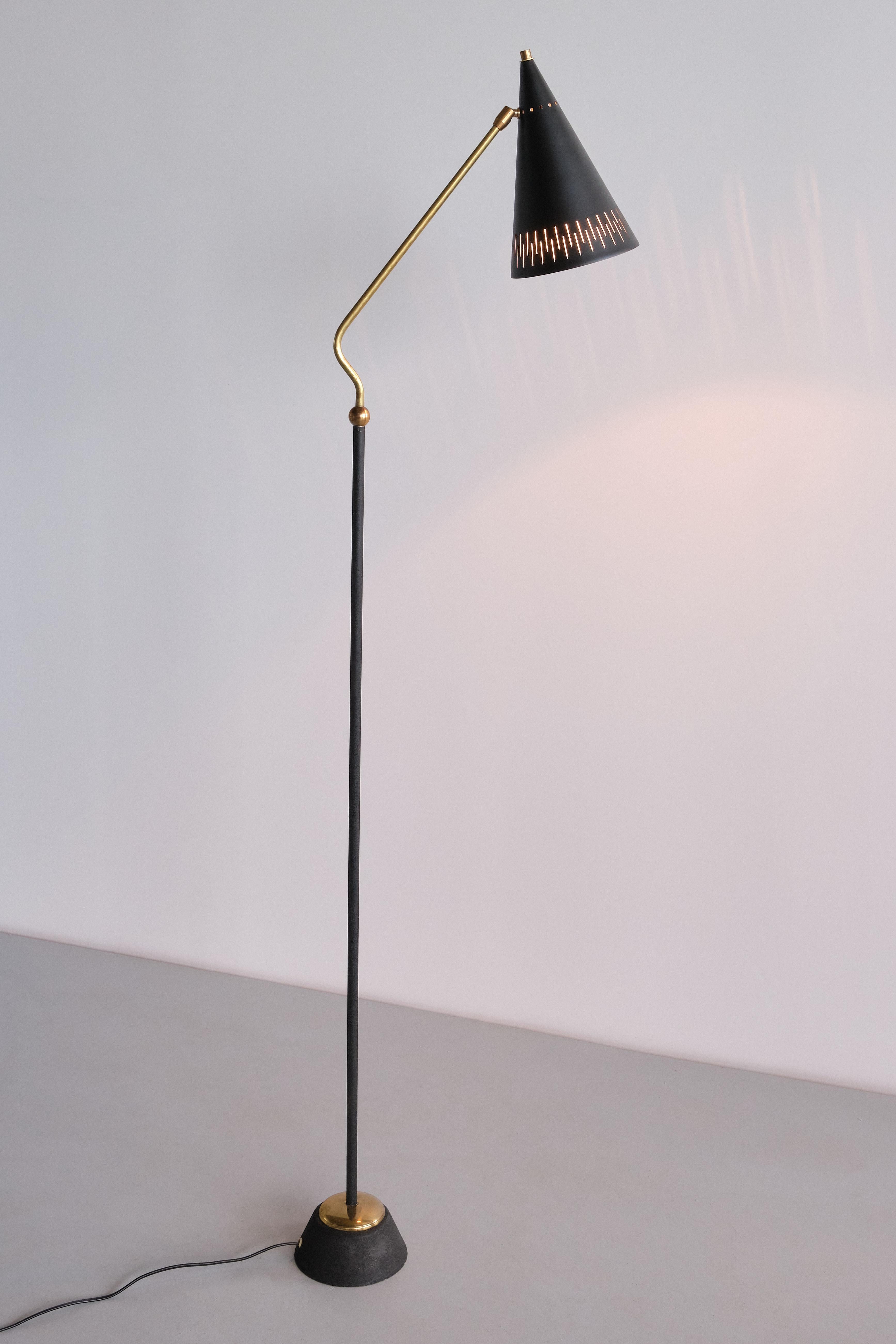 Svend Aage Holm-Sørensen Attributed Floor Lamp, ASEA, Sweden, 1950s For Sale 9