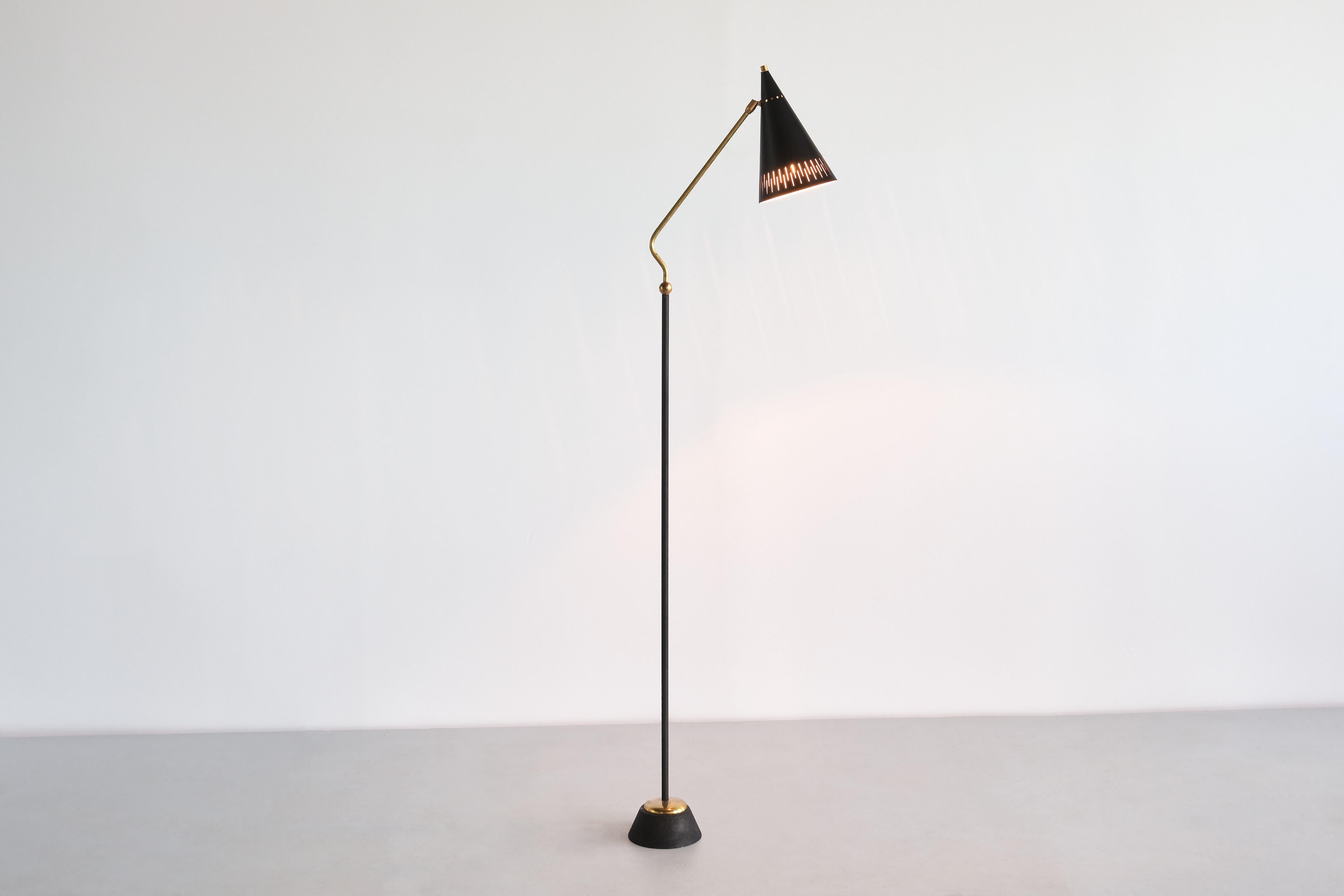 Mid-20th Century Svend Aage Holm-Sørensen Attributed Floor Lamp, ASEA, Sweden, 1950s For Sale