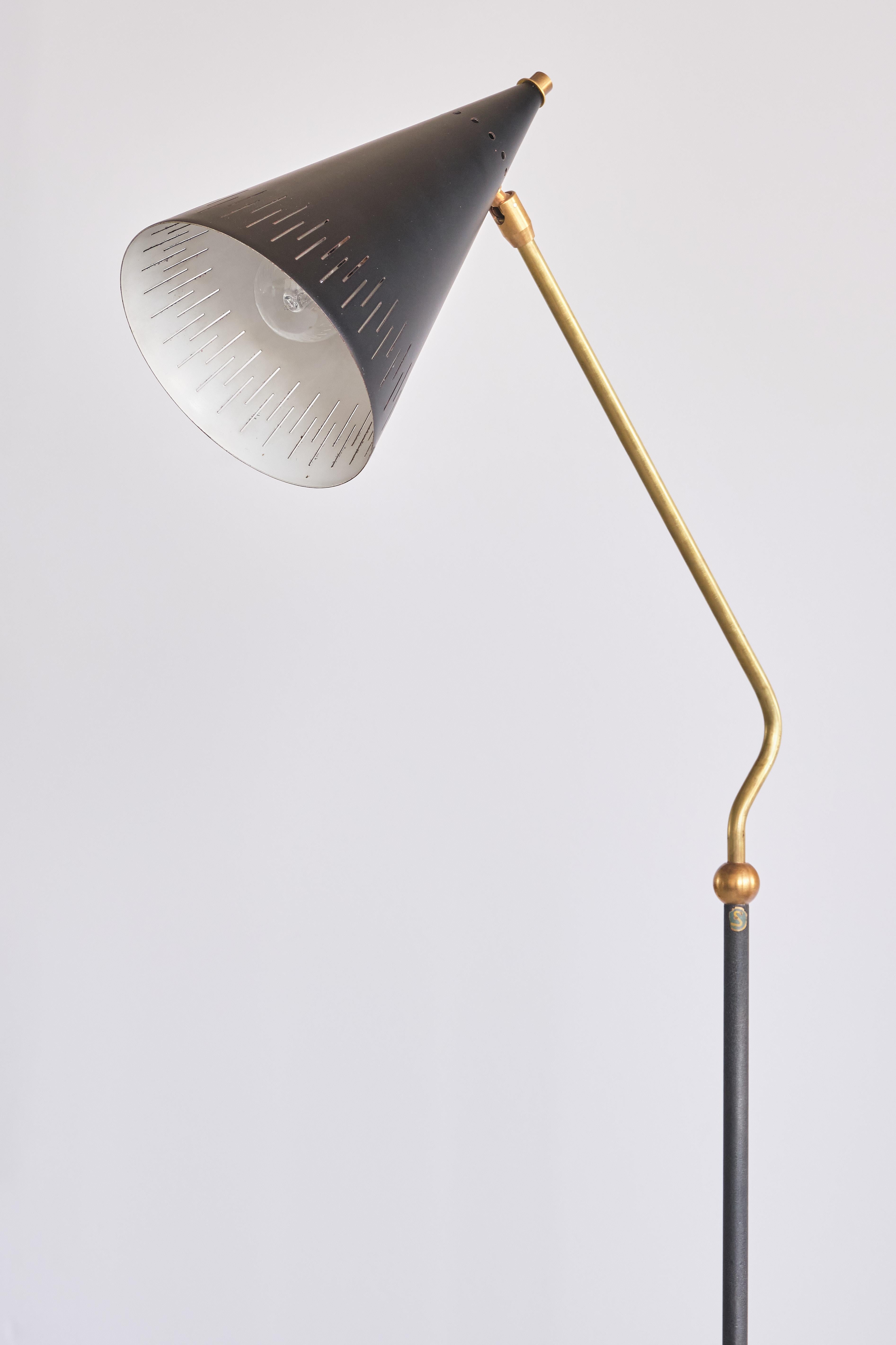 Svend Aage Holm-Sørensen Attributed Floor Lamp, ASEA, Sweden, 1950s For Sale 2