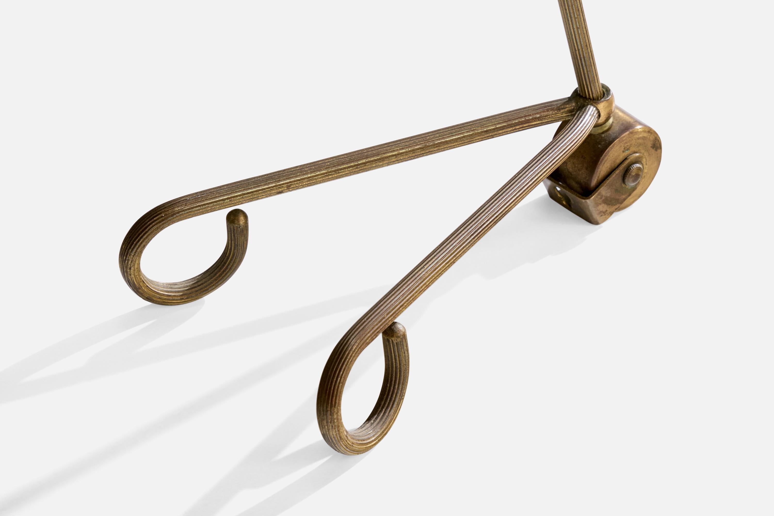 Svend Aage Holm Sørensen Attribution, Table Lamp, Brass, Denmark, 1950s For Sale 2